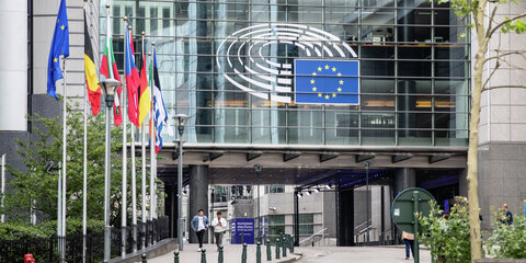 Das Gebäude des Europäischen Parlaments.