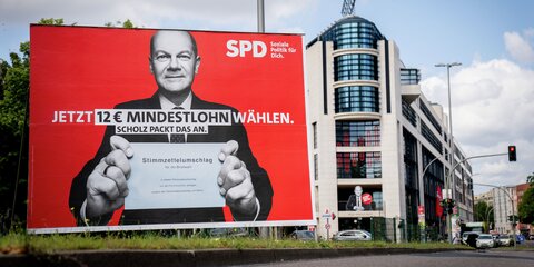Olaf Scholz hat im Wahlkampf mit einer Erhöhung des Mindestlohns geworben