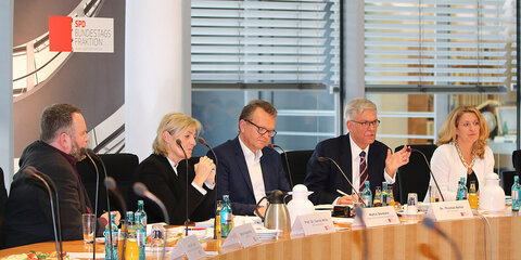 Medienpolitischer Dialog am 11.11.2016 mit Stefan Niggemeier, Prof. Dr. Karola Wille, Martin Dörmann MdB, Dr. Thomas Bellut, Heike Raab