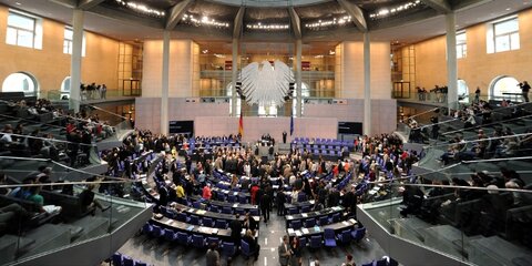 Plenarsaal im Deutschen Bundestag