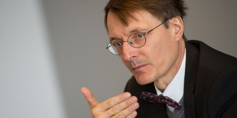 Karl Lauterbach im Gespräch