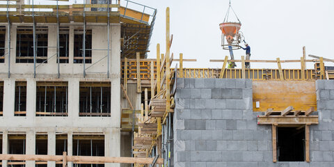 Baustelle eines Neubau