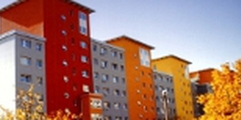 Mietshäuser in einer Stadt