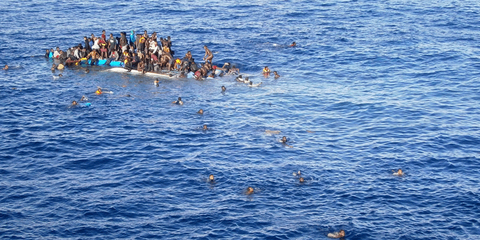 Flüchtlinge auf dem Mittelmeer