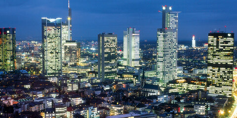 Bankenskyline in Frankfurt am Main