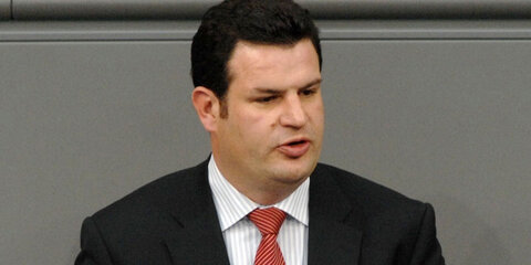 Hubertus Heil, MdB, am Rednerpult