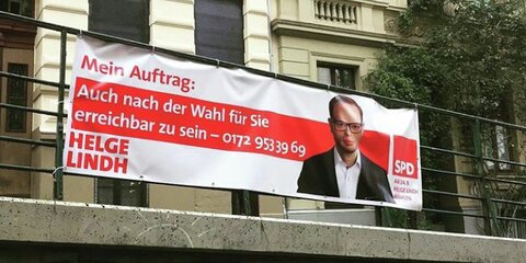 Helge Lindh veröffentlichte seine Handynummer großflächig