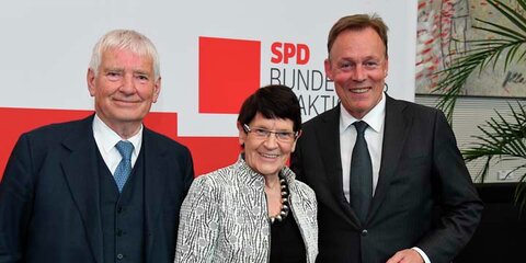 Fachkonferenz Einwanderung: Otto Schilly, Rita Süßmuth und Thomas Oppermann
