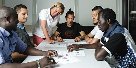 Sprachkurs für Flüchtlinge