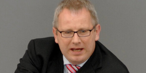 Johannes Kahrs, MdB, am Rednerpult