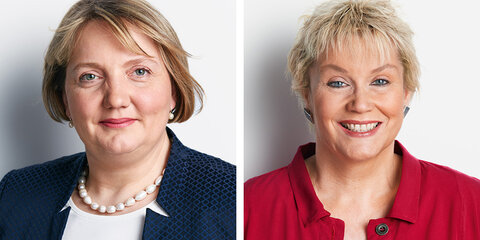 Porträt von Katja Mast und Gabriela Heinrich