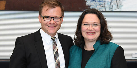 Andrea Nahles, MdB und Carsten Schneider (Erfurt), MdB