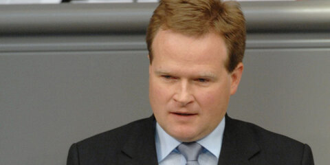 Frank Schwabe, MdB, am Rednerpult