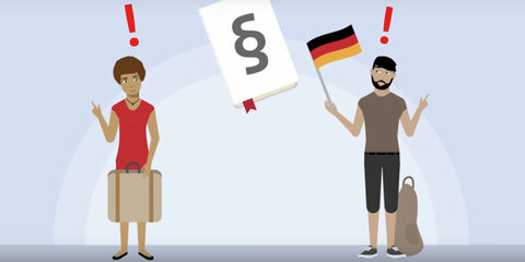 Screenshot aus dem Erklärfilm der SPD-Fraktion zu ihrem Einwanderungsgesetz