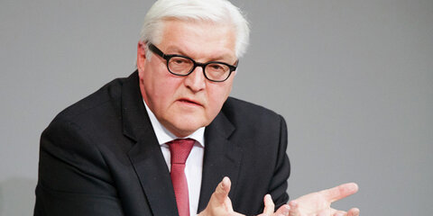 Bundesaußenminister Frank-Walter Steinmeier (SPD) spricht am 29.01.2014 in Berlin während der Sitzung des Bundestags