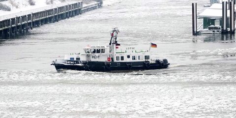 Lotsenboot im Hambuger Hafen