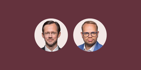 Porträt von Dirk Wiese und Helge Lindh