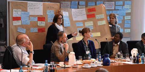 Zukunftskonferenz #NeueGerechtigkeit: Im Zukunftsforum #NeuesMiteinander arbeiteten SPD-Abgeordnete mit Gästen Lösungen für das Einwanderungsland Deutschland