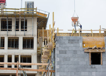 Baustelle eines Neubau