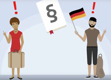 Screenshot aus dem Erklärfilm der SPD-Fraktion zu ihrem Einwanderungsgesetz