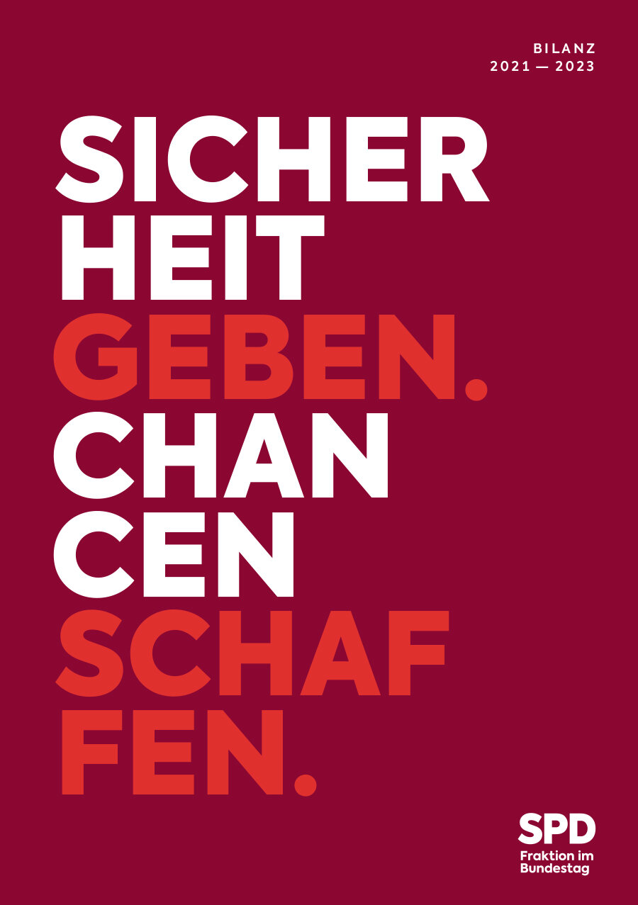 Bilanz „Sicherheit geben. Chancen schaffen.“